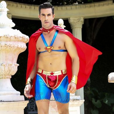 Мужской Эротический костюм - супермена "Готовый на всё Стив" S/M