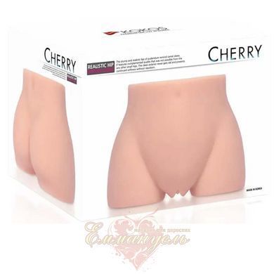 Мастурбатор полуторс - Kokos Cherry, два входа: вагина и попка с вибрацией 82248 фото