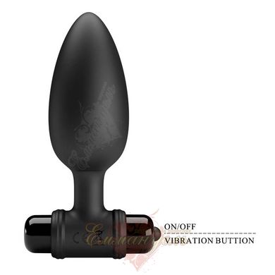Анальная пробка - Pretty Love Vibro Butt Plug 2 Black