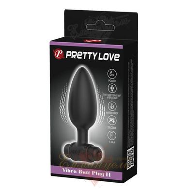 Анальна пробка - Pretty Love Vibro Butt Plug 2 Black