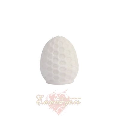Masturbator egg - Chisa COZY Male tickler, White 6 x 5 cm