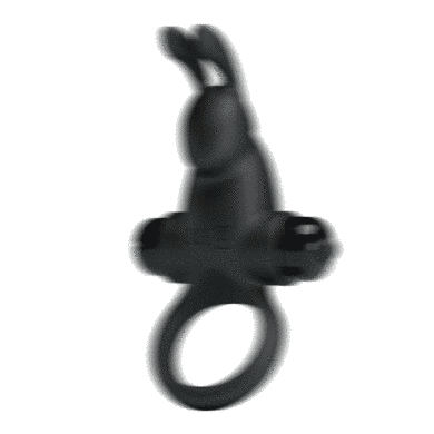 Эрекционное кольцо - Pretty Love Vibro Penis Ring Rabbit I Black