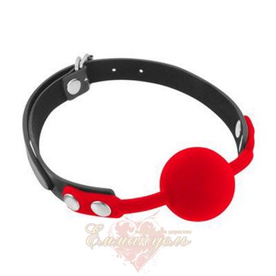 Кляп с силиконовым шариком - Fetish Tentation Silicone Gag Ball Red