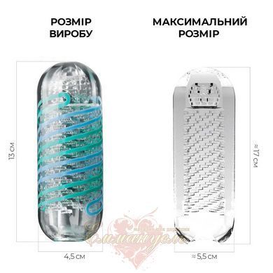 Мастурбатор - Tenga Spinner 04 Pixel з пружною стимулюючою спіраллю всередині, пружна спіраль SO5127 фото