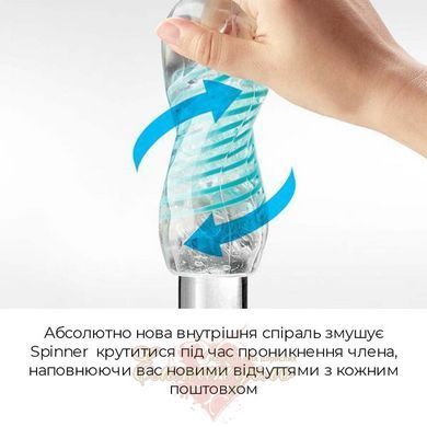Мастурбатор - Tenga Spinner 04 Pixel з пружною стимулюючою спіраллю всередині, пружна спіраль SO5127 фото