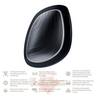 Ультразвуковая маска GESKE Sonic Warm&Cool Mask 9в1 black, теплый и холодный уход для лица HB0102 фото