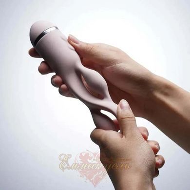 Pulsing vibrator with pulsation effect UPKO UEROS for three-dimensional stimulation, pink UP865740 &mdash; photos