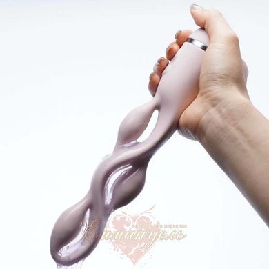 Pulsing vibrator with pulsation effect UPKO UEROS for three-dimensional stimulation, pink UP865740 &mdash; photos