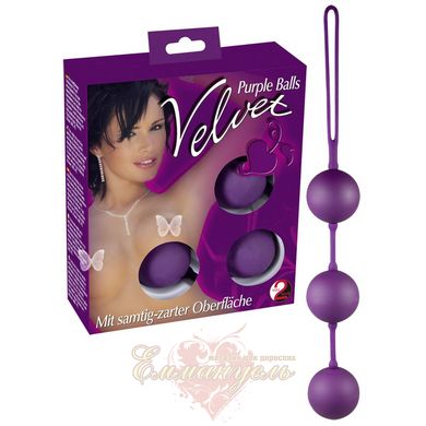 Vaginal beads - Velvet Balls Triple