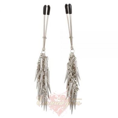 Nipple Clamps Spiked Forceps - Silver Metall