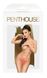 Thong panties - Penthouse Classified S/M Orange, double elastic bands, opaque insert and bow