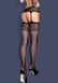 Stockings with a belt - S500 Garter stockings Obsessive, One Size