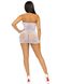 Мини-платье со стразами на бретелях - Leg Avenue Rhinestone halter mini dress OS White