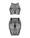 Obsessive K101 Erotic Transparent Lingerie Set &ndash; Top & Skirt, Mesh, Size S/L SO8191 - photos (4