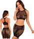 Obsessive K101 Erotic Transparent Lingerie Set &ndash; Top & Skirt, Mesh, Size S/L SO8191 - photos (1
