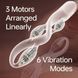 Pulsing vibrator with pulsation effect UPKO UEROS for three-dimensional stimulation, pink UP865740 - photos (7