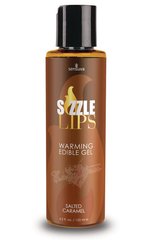 Warming massage gel - Sensuva Sizzle Lips Salted Caramel (125 ml), sugar free, edible