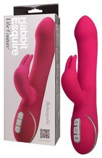 Hi-tech вібратор - Rabbit Esquire Pink Vibrator mit Klitorisreizer 61325861370000 фото