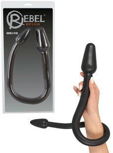 Butt plugs - Nature Skin Double Plug Black 61325314050000 &mdash; photos