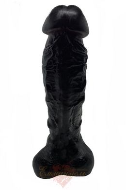 Крафтовое мыло-член с присоской Чистый Кайф Black size XL натуральное