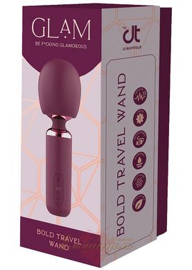 Міні-вібраційний масажер - Dream Toys Glam Bold Travel Wand, фіолетовий