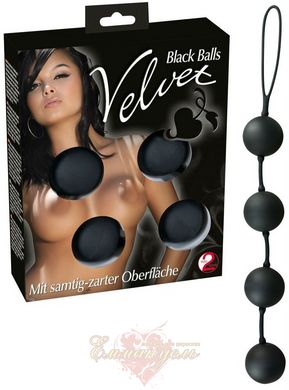 Vaginal beads - Velvet Balls 4