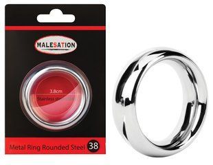 Эрекционное кольцо - MALESATION Metal Ring Rounded Steel 614000031544 фото