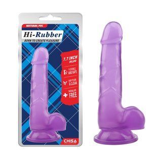 Фалоімітатор - Hi-Rubber 7.7" Dildo Purple 6610CN00326 фото