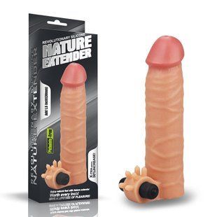 Подовжувуюча насадка на пеніс - Vibrating Nature Extender Add 1.5 " 6452LVTOY421 фото