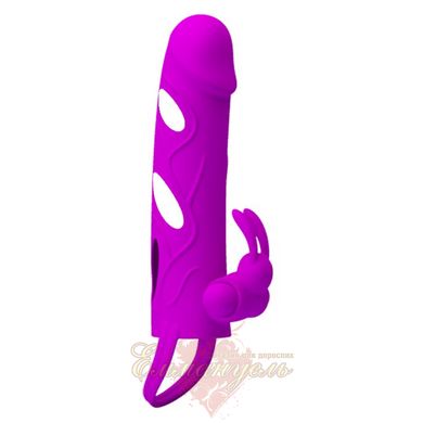 Nozzle on the member - Pretty Love 5,5 Inch Vibrating Penis Sleeve Flesh