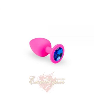 Butt plug - Pink Silicone Sapphire, S