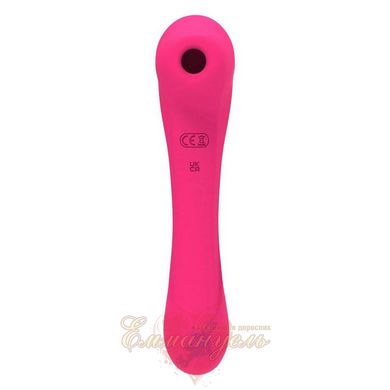 2-in-1 Vibrator & Vacuum Clitoral Stimulator - Alive Quiver Magenta Pink Updated Model