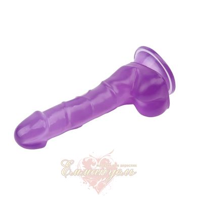 Dildo - Hi-Rubber 7.7" Dildo Purple