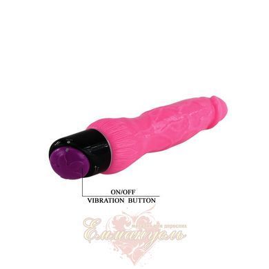 Вібратор - Colorful Sex Pink Vibe 24 х 3,8 см 6603BW0264 фото