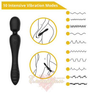 Вібратор Erospace Sweet Play wand & vibrator 2in1 A8 62050070-0008 фото