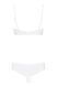 Erotic lingerie set Obsessive Alabastra S/M white &ndash; half-cup bra and crotchless panties SO7194 - photos (5