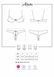 Erotic lingerie set Obsessive Alabastra S/M white &ndash; half-cup bra and crotchless panties SO7194 - photos (7