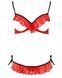 Комплект белья - CHERRY SET OpenBra red S/M - Passion Exclusive: открытый лиф, трусики-юбочка PS25508 фото 3