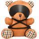 Плюшевий ведмедик ROPE Teddy Bear БДСМ у шкіряній масці та обв'язці, 22x16x12 см SO9816 фото 1