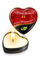 Массажная свеча сердечко - Plaisirs Secrets Natural (35 мл)