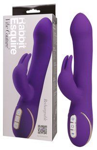 Hi-tech вібратор - Rabbit Esquire Purple Vibrator mit Klitorisreizer 61325861450000 фото