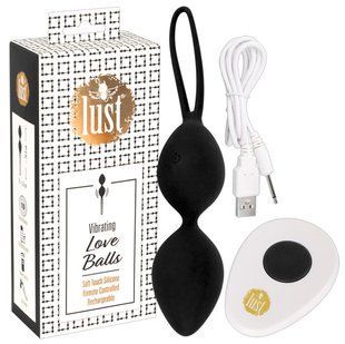 Вагинальные шарики - Lust Love Balls Black 61325893650000 фото