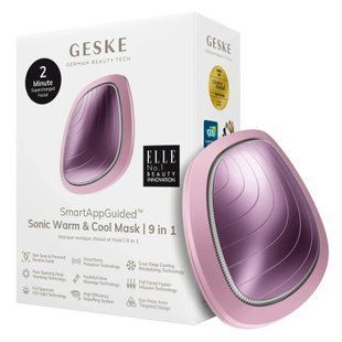 Ультразвуковая маска GESKE Sonic Warm&Cool Mask 9в1 pink, теплый и холодный уход для лица HB0104 фото