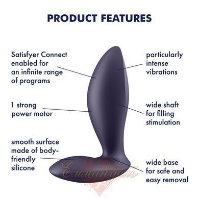 Анальная смарт-пробка с вибрацией Satisfyer Power Plug очень мощная SO8678 фото