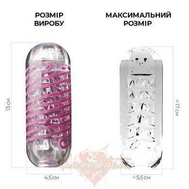 Мастурбатор - Tenga Spinner 06 Brick с упругой стимулирующей спиралью внутри, упругая спираль SO4300 фото