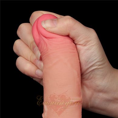 Фаллоимитатор - Sliding-Skin Dual Layer Dong 7.5" Flesh