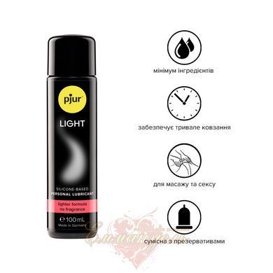 Силиконовый лубрикант Pjur Light 100 мл, жидкий 2в1 для секса и массажа, лучший для новичков PJ10210 фото
