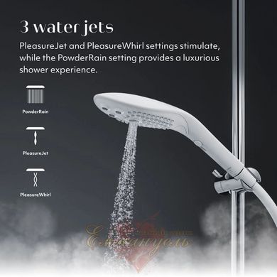 2in1 shower head stimulator - Womanizer Wave White, massager for intimate areas