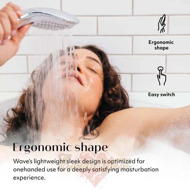 2in1 shower head stimulator - Womanizer Wave White, massager for intimate areas