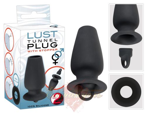 Anal Tube - Lust Tunnel Plug with Stopper